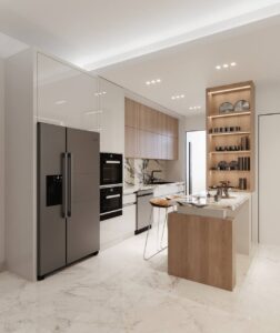 Modern Marble Kitchen